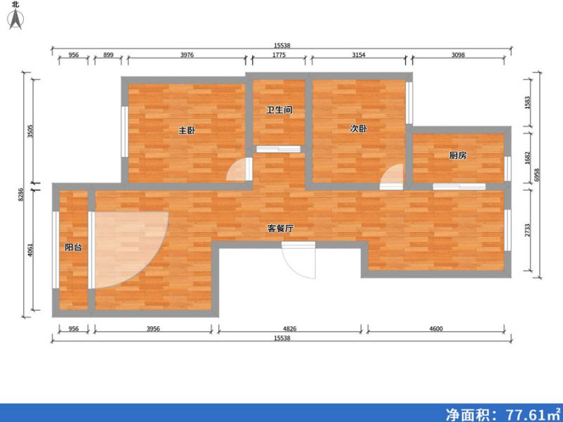 包头装修方案鹿苑康城-户型图大全-包头海天装饰